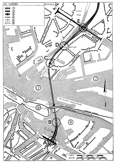 Bron: De IJ-tunnel, door ir. B. Jansen en ir. J. Bardet.